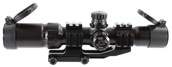 Aim Sports Inc 88571 Aim Sports JTHR1 Recon  Black Anodized 1.5-4x30mm 30mm Tube Tri-Illuminated Red/