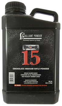Alliant Powder/ 88705 Alliant 150645 Reloder 15 Smokeless Medium Rifle Powder 5lbs 1 Canister