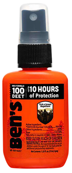 Adventure Medic 89721 Ben's 00067070 100  Odorless Scent 1.25 oz Spray Bottle Repels Ticks & Biting In