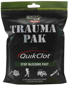 89734 Adventure Medical Kits 20640292 Trauma Pak w/QuickClot Stop Bleeding Zeolite
