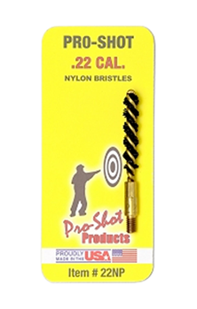 Pro-shot Produc 8984 Pro-Shot 22NP Bore Brush  22 Cal Pistol Firearm 8-32" Thread Brass 1.75" Long Ny