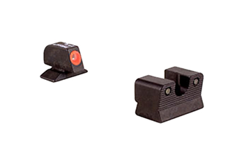 90071 Trijicon 600619 HD Night Sight Set 3-Dot Tritium Green with Orange Outline Front