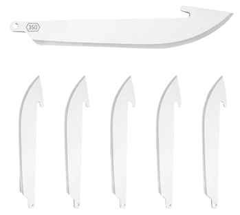 Outdoor Edge Cu 90159 Outdoor Edge RR6 RazorLite Replacement Blades Drop Point 3.50" 420J2 Stainless S