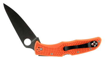 90255 Spyderco C10FPOR Endura 4 Lightweight 3.75" Folding Clip Point Plain VG-10 SS Bl