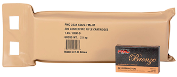 Pmc 90939 PMC 223ABP Battle Pack  223 Rem 55 gr Full Metal Jacket Boat-Tail (FMJBT) 200 Bx