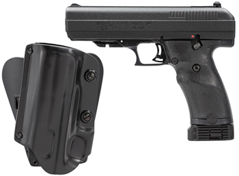 Mks Supply (hi-  Hi-Point 34510M5X Model JHP  45 ACP Caliber with 4.50" Barrel, 9+1 Capacity, Ove