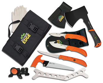 Outdoor Edge Cu 91988 Outdoor Edge OF1 Outfitter Hunting Set Multiple 420J2 Stainless Steel Blade FRN