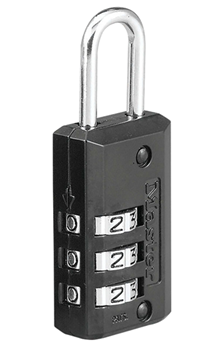 Masterlock 9203 Master Lock 646D Combination Lock  Open With Combination Black Steel