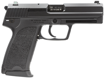 Heckler & Koch  HK 704501LEA5 USP45 V1 45 ACP 4.41" 12+1 Black Black Polymer Grip