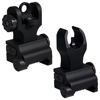 Samson Manufact 92463 Samson QF-FFS-FRS Quick Flip HK Front/A2 Rear Rail Mount AR-15 Alum Black