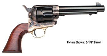 Taylors And Com 1873 CATTLEMAN Taylors & Company 550835 Ranch Hand  45 Colt (LC) Caliber with 4.75" Blued Finis