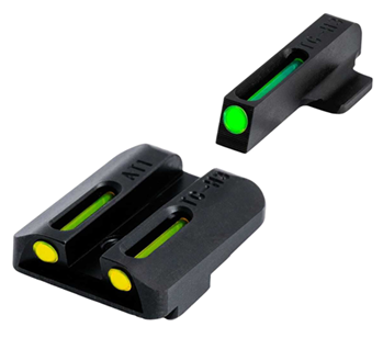 93371 Truglo TG131GT1B Brite-Site TFO For Glock Low 42 Fixed Green Front/Yellow Rear