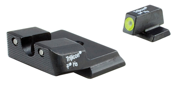 93768 Trijicon 600721 HD Night Sight Set 3-Dot Tritium Green with Yellow Outline Front