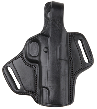 Bulldog Cases 94521 Bulldog LMHL Deluxe Molded Automatic Holster w/Thumb Break RH Large Leather Blk