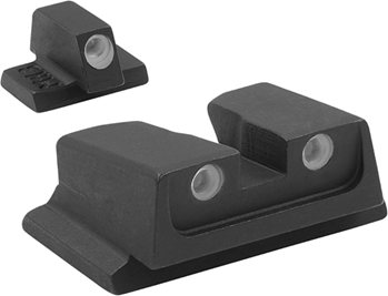 94607 Meprolight 11766 Tru-Dot NS Fixed Set S&W M&P 9/40 Full Size/Comp Tritium Green