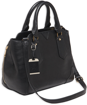Bulldog Cases 95837 Bulldog BDP020 Satchel Purse w/Holster Black Leather for Small Autos & Revolvers