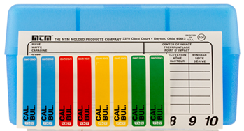 Mtm Molded Prod 9698 MTM Case-Gard RM-50-24 Case-Gard R-50 Multi-Caliber Clear Blue Polypropylene 50r