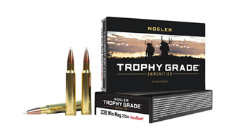 98591 Nosler 60074 Trophy Grade  338 Win Mag 225 gr AccuBond 20 Bx/ 10 Cs