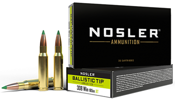 98597 Nosler 40063 Trophy 308 Winchester/7.62 NATO 165 GR Ballistic Tip 20 Bx/ 10 Cs