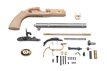Traditions Inc 98679 Traditions KPC51002 Trapper Pistol Kit .50 Caliber 9.75" Barrel Prim/Blade Wood