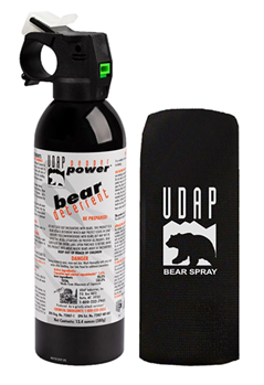 Udap 98867 UDAP 18CP Magnum Bear Spray  with Chest Holster 308gr OC Pepper Up to 35 ft Rang