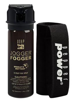 Udap 98870 UDAP 3P Jogger Fogger Pepper Spray 1.9oz/11g 10 Feet Fog Spray Black