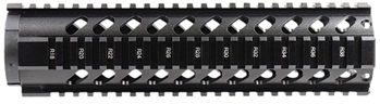 Aim Sports Inc 99351 Aim Sports MT061 AR Handguard  10" Mid-Length Style Made of Aluminum with Black