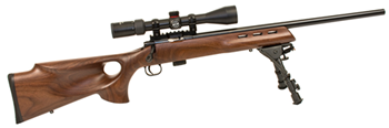Crickett/keysto 99836 Crickett KSA20030 722 Varmint Package 22 LR 7+1 20" Walnut Fixed Thumbhole Stock