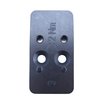 Heckler & Koch  HK 50254263 Optics Plate #3 Black HK VP9 w/Optic Cuts Steel Handgun