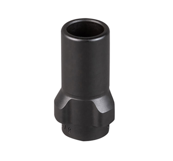 Silencerco  SilencerCo AC2606 3-Lug Muzzle Device Black with 9/16"-24 tpi Threads for 45 ACP