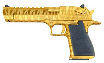 Magnum Research  DE357TG-TS DE MK19 357MAG 6" TIT/GOLD TIGER STR