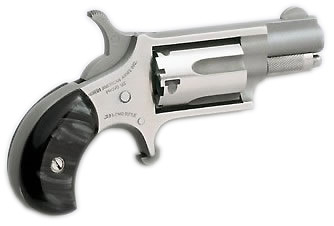 North American Arms  MINI 22LR REV 1-1/8 SS BLK PRL NAA-22LR-GP-B|PEARLITE GRIPS
