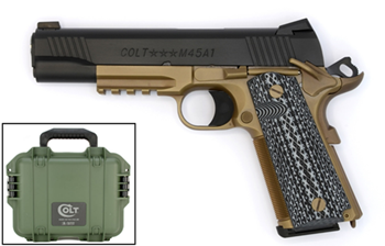 Colt's Manufact O1070CQB-FB CQB GOV CUST 45ACP BLK/FDE 5