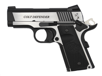 Colt's Manufact O7080CE DEFENDER 45ACP SS/BK 3 8+1 NS TWO-TONE PVD FINISH|G10 GRIPS
