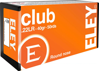 Eley 230-02100 ELEY CLUB 22LR 40GR RN 50RD 100BX/CS